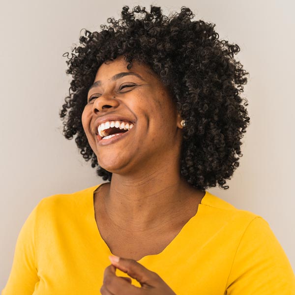 person smiling