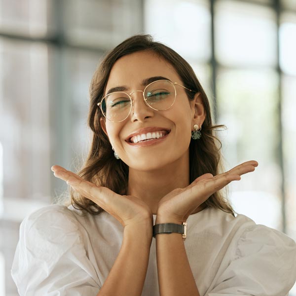 smiling person
